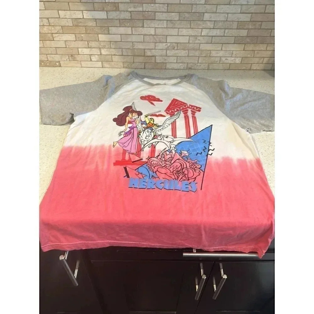 Disney Store Hercules Short Sleeve Baseball T-Shirt‎ for Adults SZ m